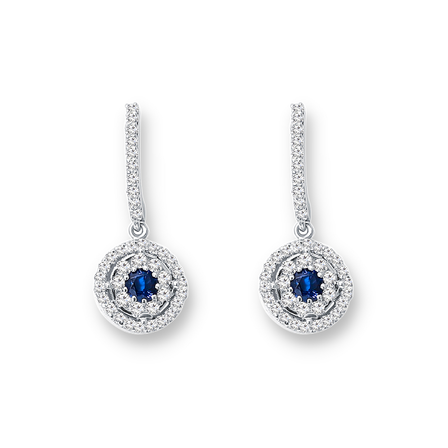 Okia Blue Evil Eye Drop Earrings