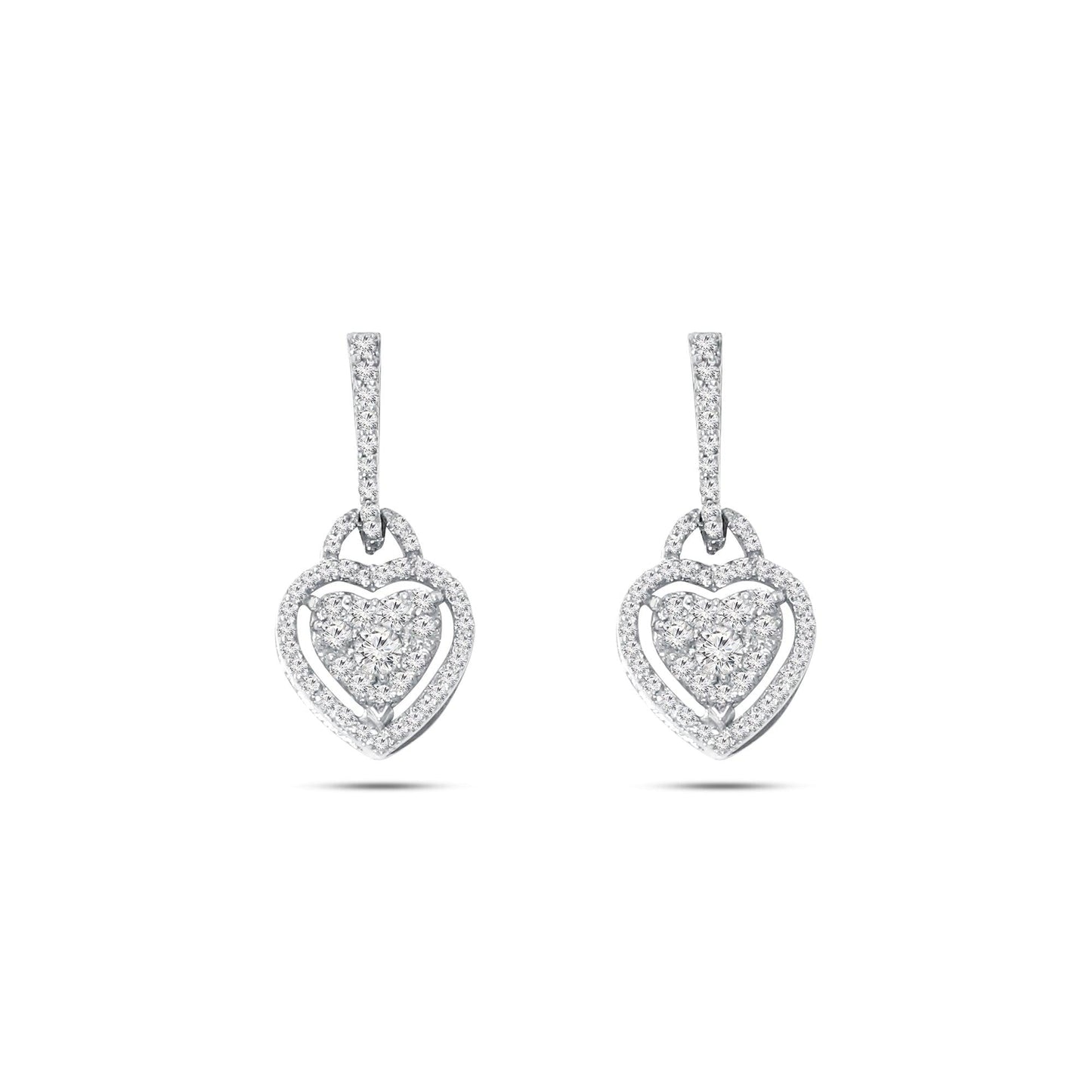 Aisha Heart Drop Earrings - Rolf & Olivia