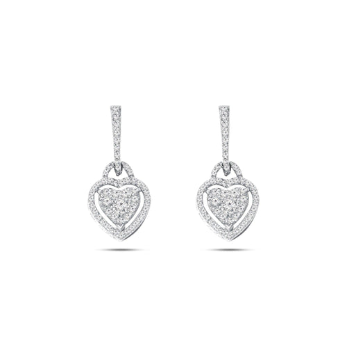 Aisha Heart Drop Earrings
