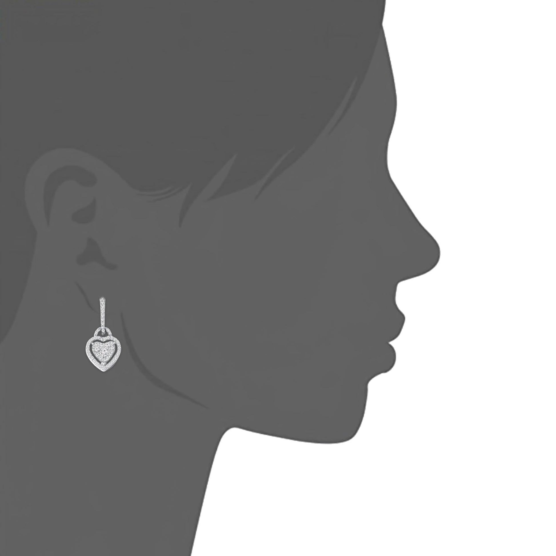 Aisha Heart Drop Earrings