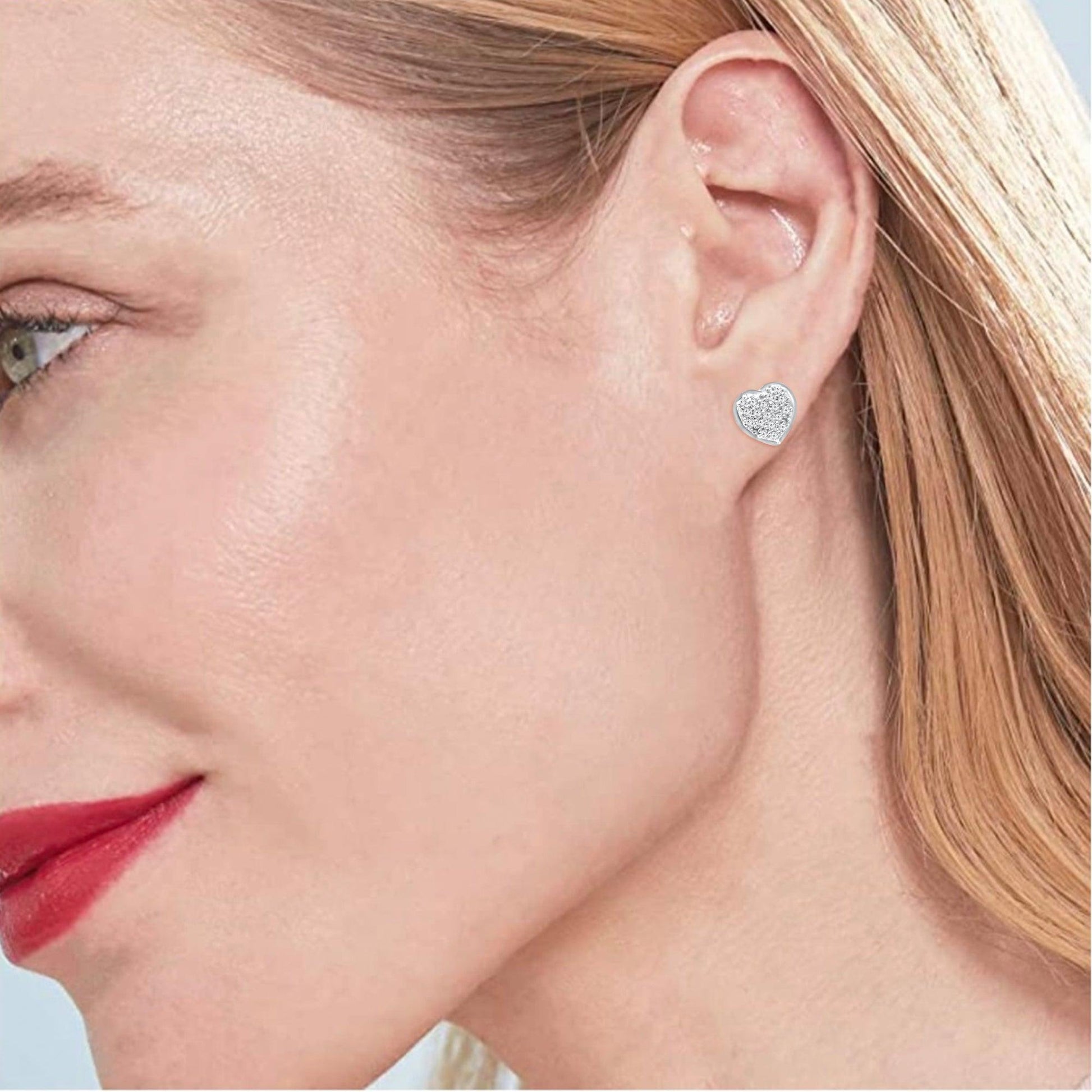 Amore Heart Earring Studs