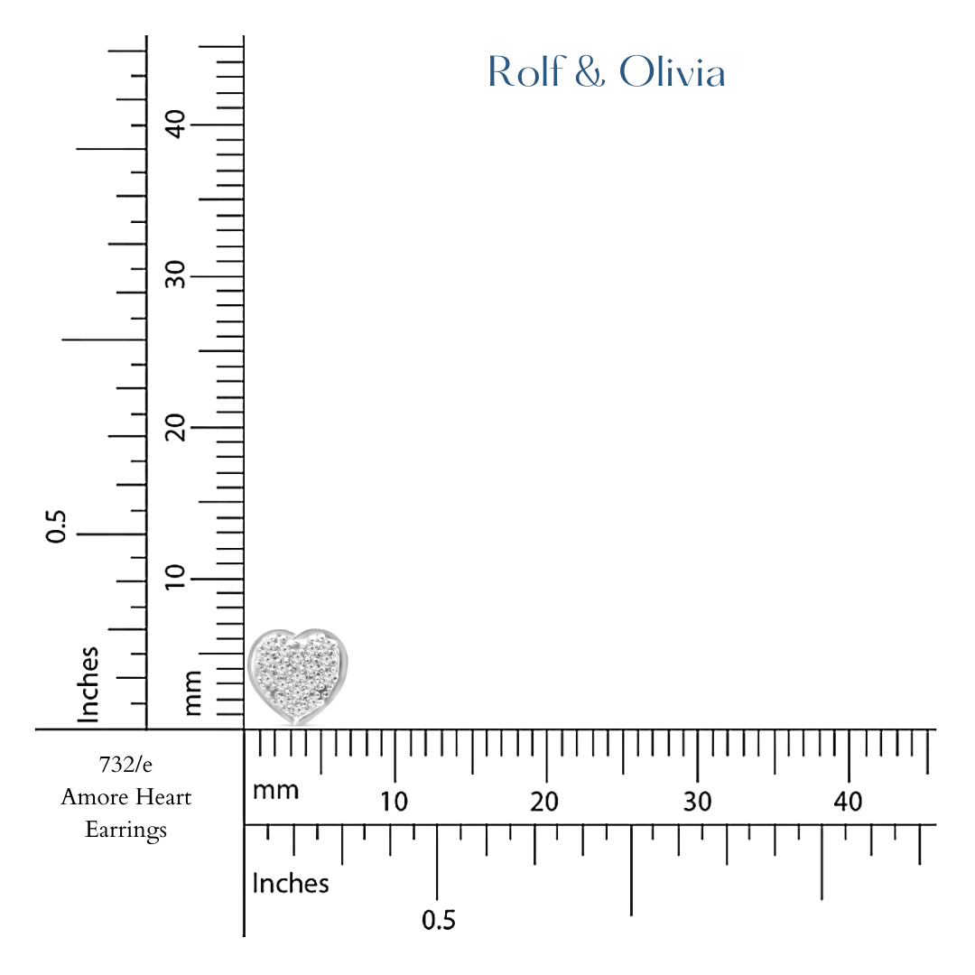 Amore Heart Earring Studs