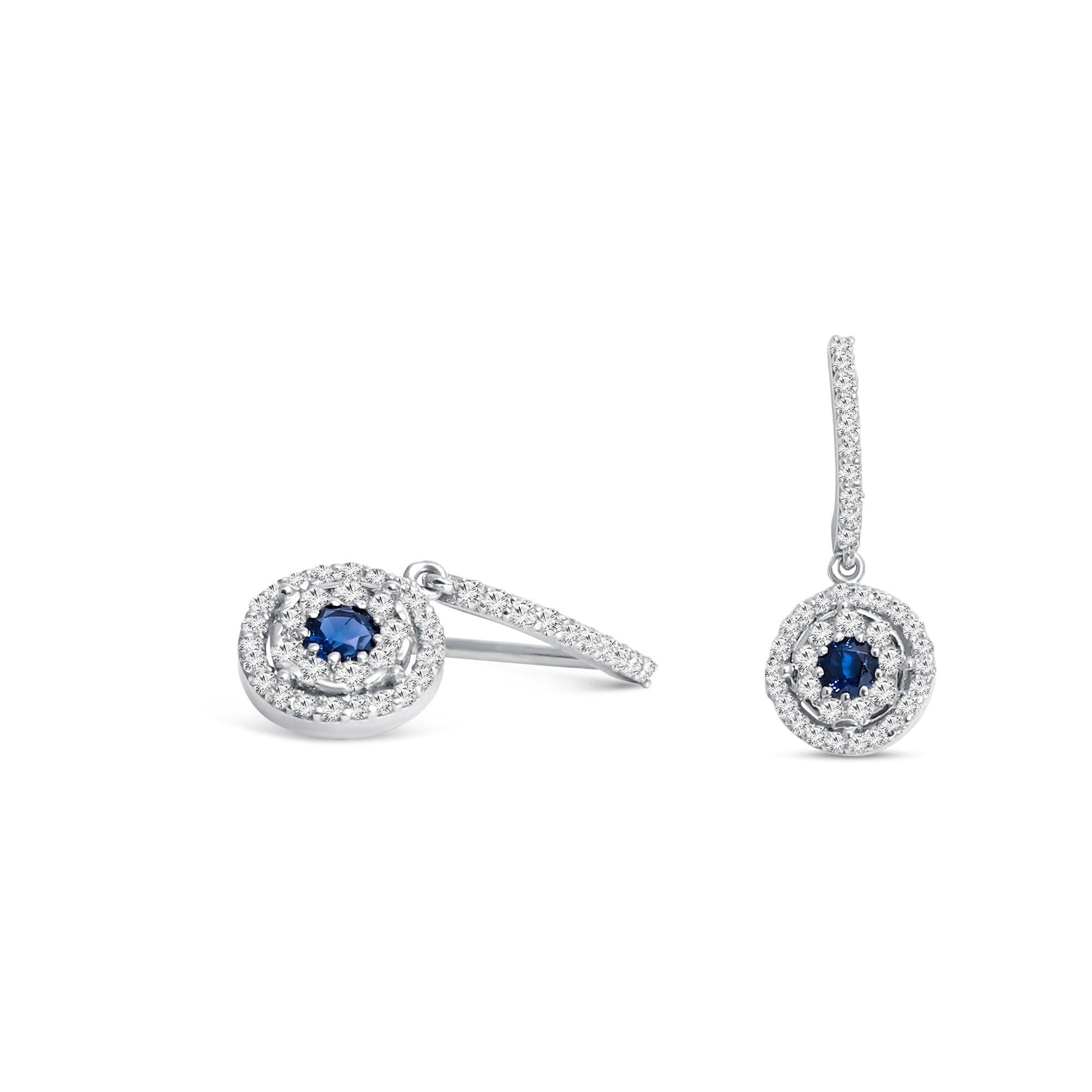 Okia Blue Evil Eye Drop Earrings