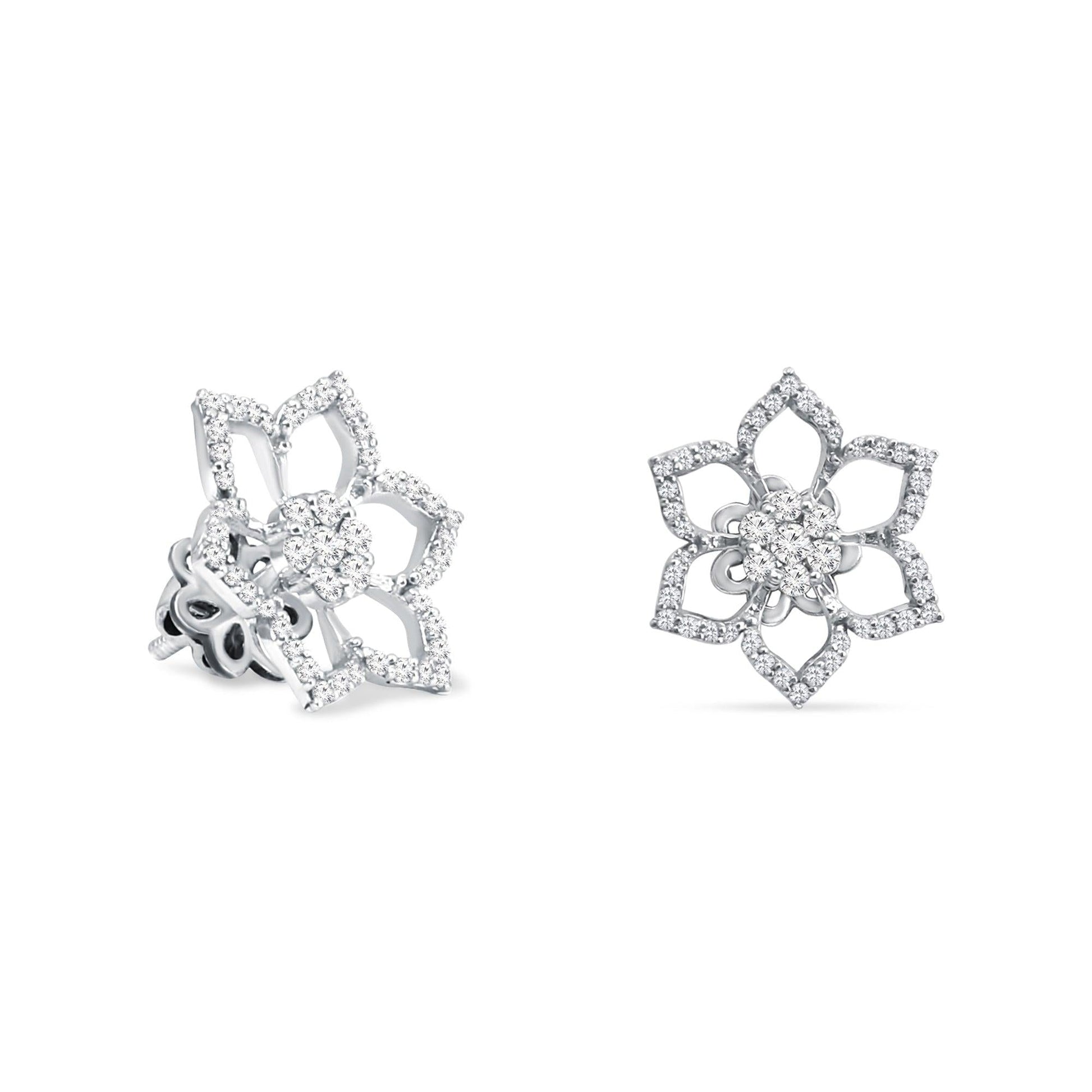 Rosa Diamond Stud Earrings