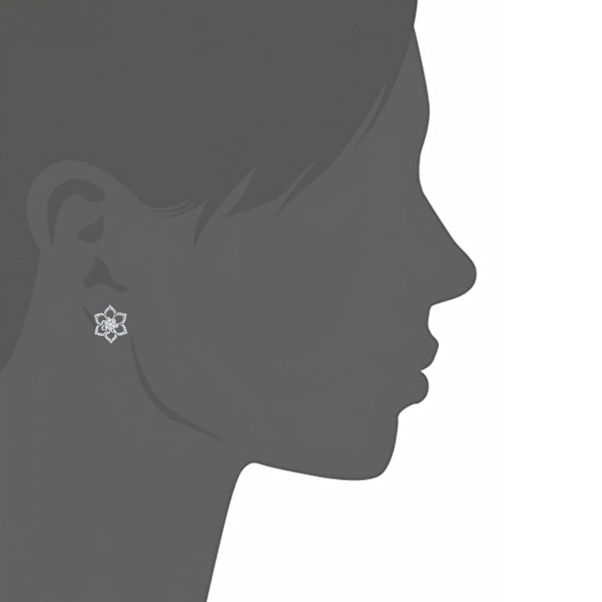 Rosa Diamond Stud Earrings