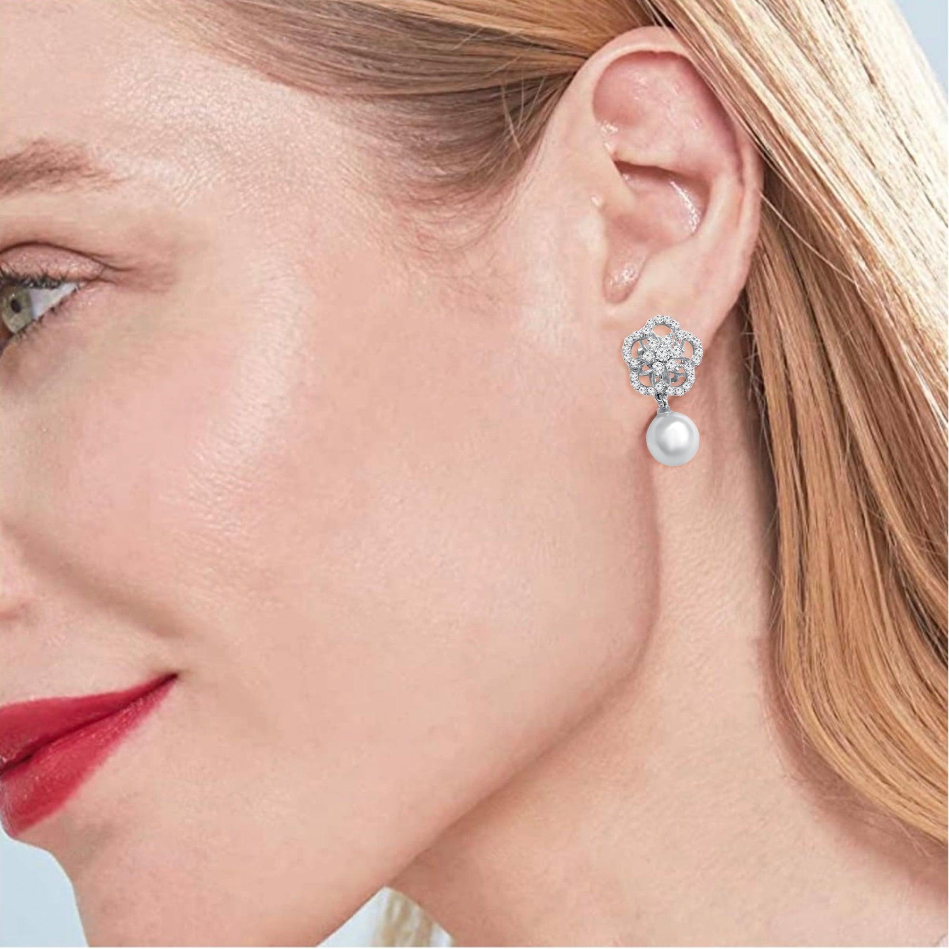 Zahra Pearl Drop Earrings