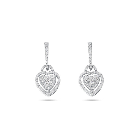 Aisha Heart Drop Earrings - Rolf & Olivia