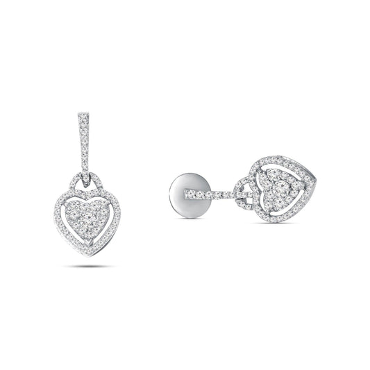 Aisha Heart Drop Earrings - Rolf & Olivia