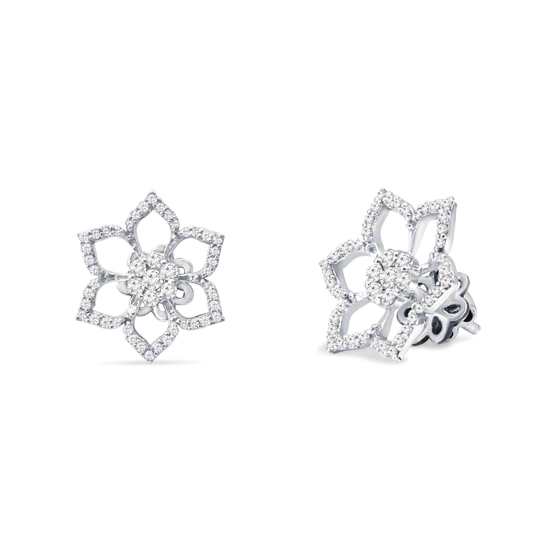 Rosa Diamond Stud Earrings